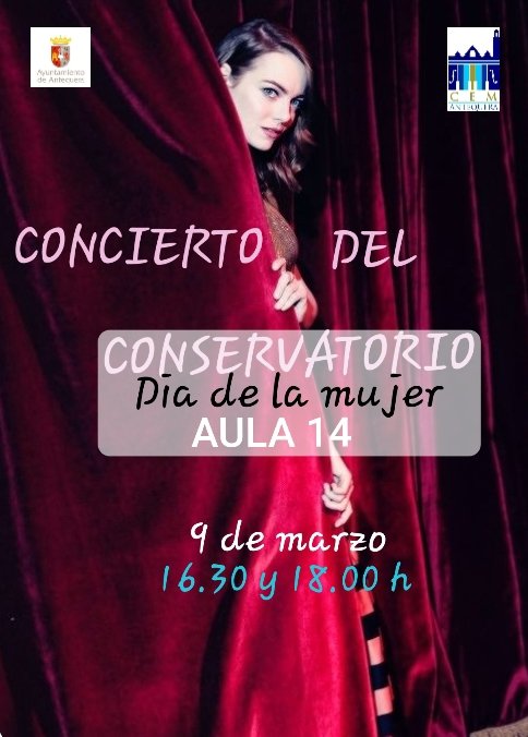 Concierto de profesores y alumnos por el #DiaInternacionalDeLaMujer 
Debido al covid lo celebraremos para alumnado y profesorado del Centro.

¡Felicidades a todas las mujeres!