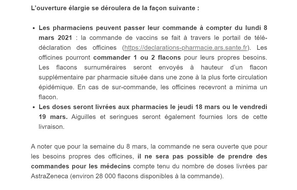 ordre_medecins's tweet image. #Vaccination anti-#Covid19 : le message DGS-urgent reçu par les médecins est inacceptable et doit être démenti par le Ministre @olivierveran. Les médecins, moteurs de la campagne vaccinale auprès de la population, doivent être assurés de leur approvisionnement en doses.
