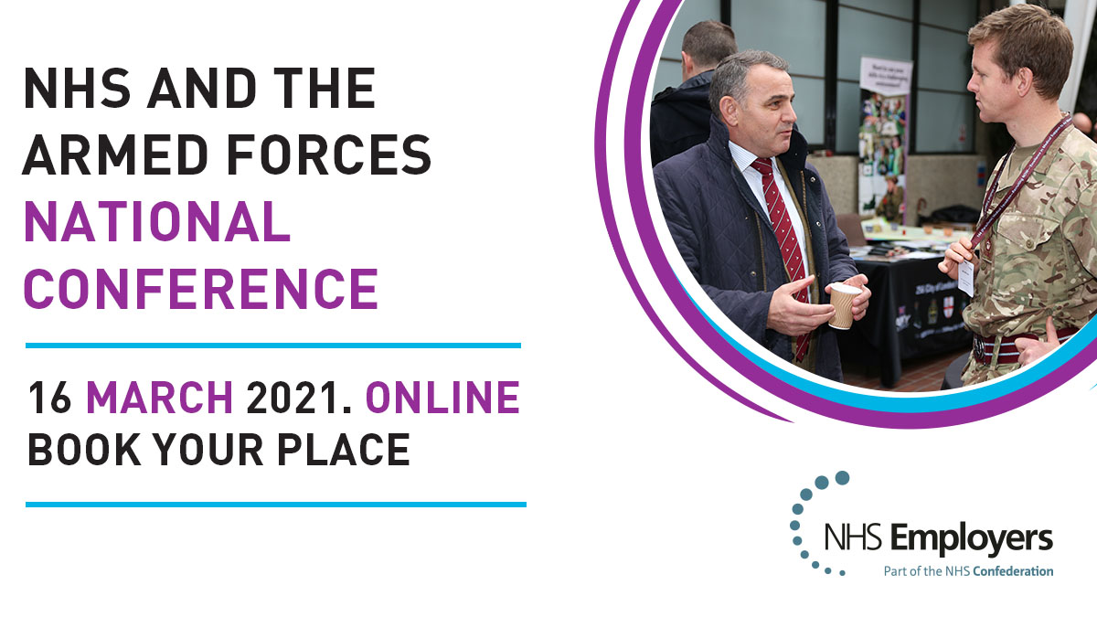 NHS and the Armed Forces conference hosted by @NHSEmployers. Join virtually to celebrate the relationship between the Armed Forces and #NHS. Secure your place nhsemployers.org/events/2021/03… #NHSMilitaryConf