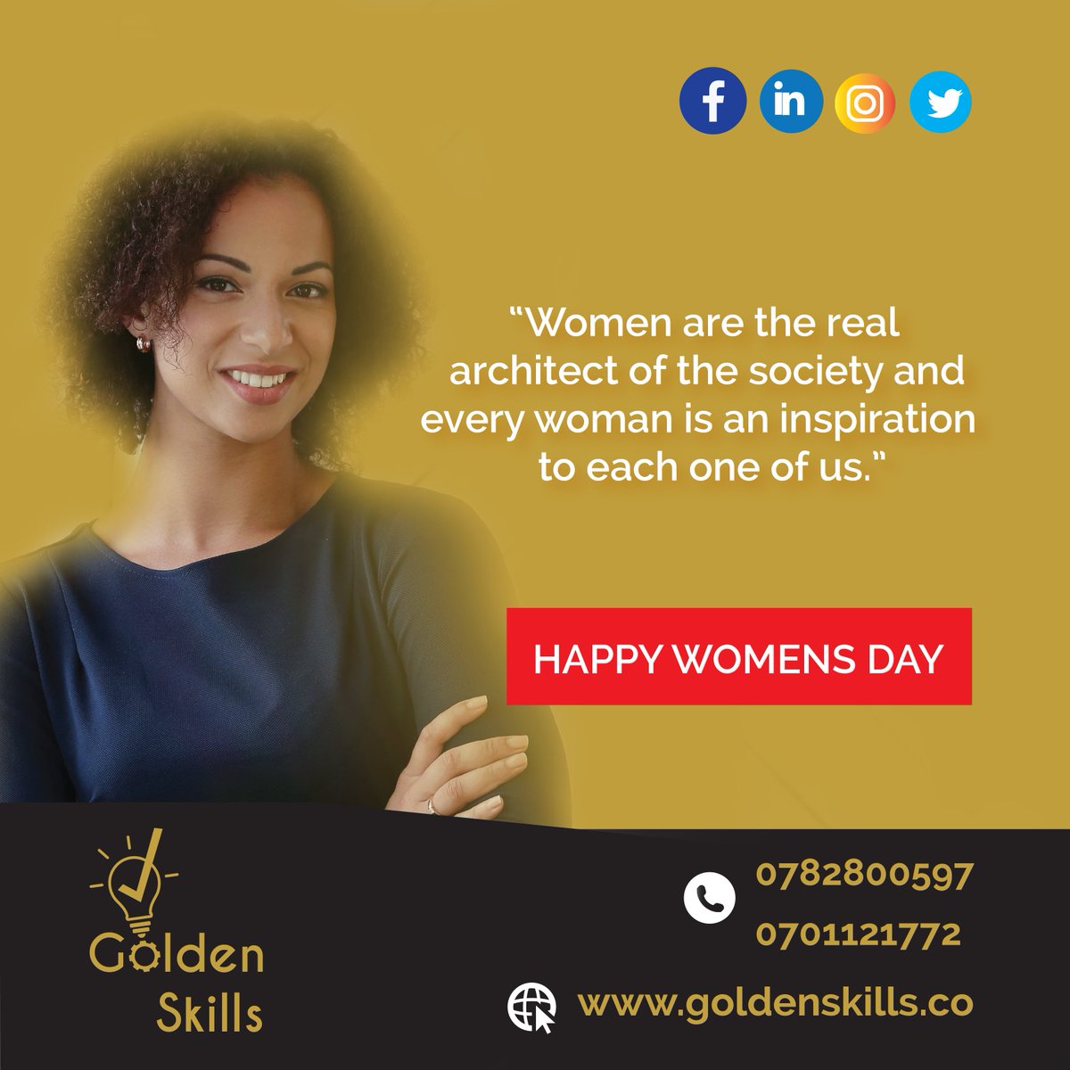 goldenskillsug's tweet photo. They are the real architects of the society. They build homes, families and businesses!  #HappyInternationalWomensDay https://t.co/Upscna2g4A