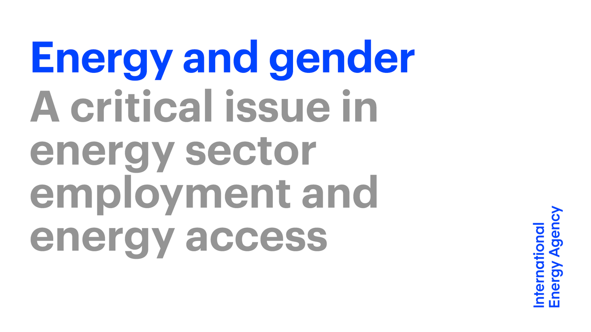 We can &amp; must tackle gender inequality. Each of us has a role in rebalancing the scales.

The <a href="/IEA/">International Energy Agency</a> Gender Diversity Initiative's analysis on gender gaps can help the energy sector take action.

We need all talents to accelerate clean energy transitions: iea.li/38kOsBw
