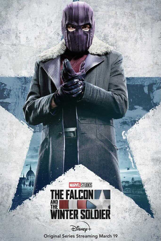 Marvel's tweet photo. Never stop fighting 💥 Marvel Studios' "The Falcon and the Winter Soldier" starts streaming March 19 on #DisneyPlus. #FalconAndWinterSoldier https://t.co/rexjI8qJaQ