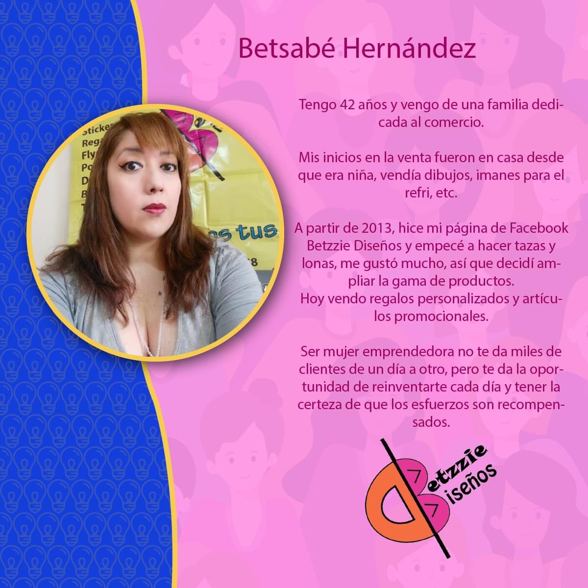 EmprendeSan's tweet photo. Ella es Betsabé Hernández fundadora de la marca Betzzie Diseños qué con creatividad realiza artículos personalizados, regalos 🎁 para cada temporada pero sobre todo está inculcando en su pequeña hija valores tales como responsabilidad, el esfuerzo! https://t.co/DLsQD0eJN8