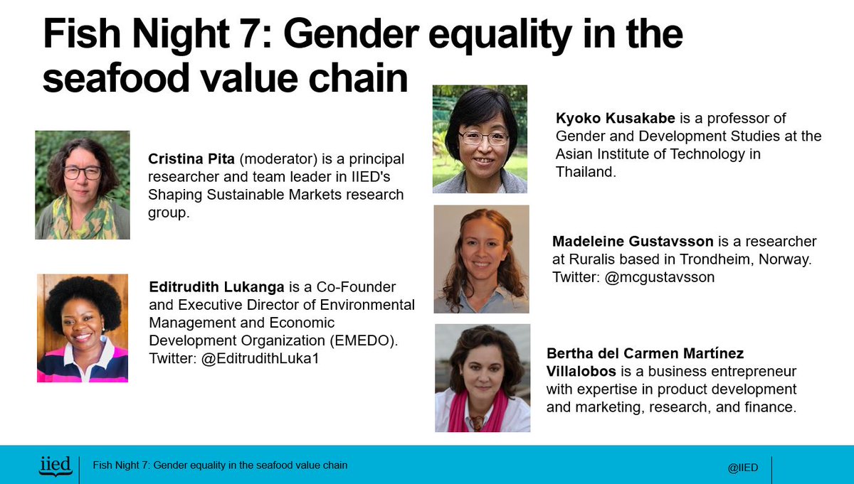 Fish Night 7: Gender equality in the seafood value chain.