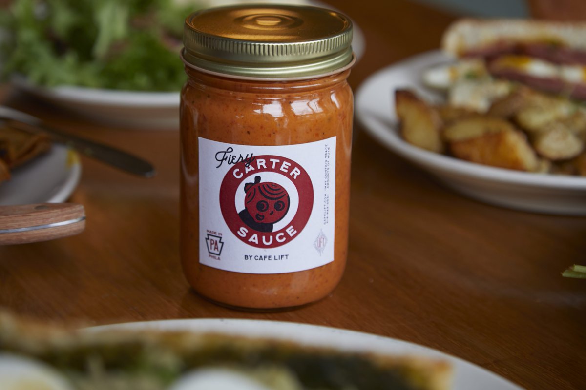 Cafe_Lift's tweet photo. Startin' the week off right with some housemade Carter Sauce. Did you know we ship it across the country through our website? Get your jar delivered to you through one of our delivery platforms or pick up after you join us for brunch! https://t.co/PVIPWbrSor