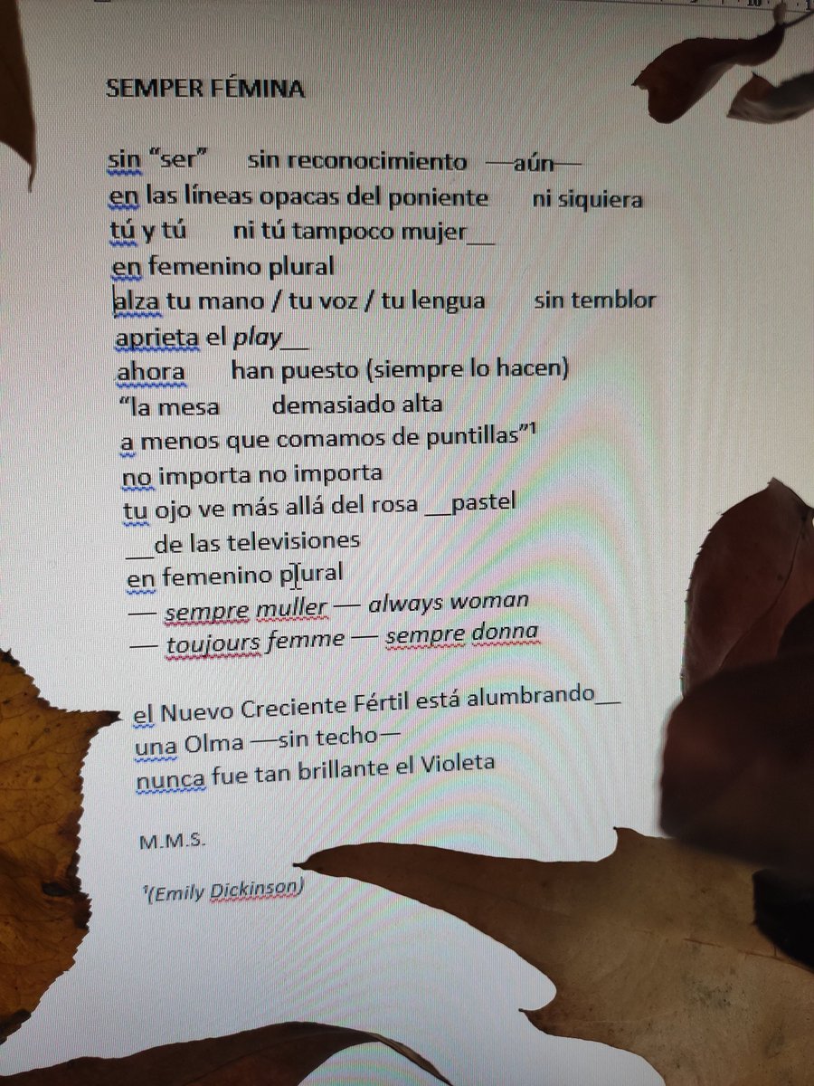 Este texto va por todas, vivas y ausentes. Sin pretensiones pero de corazón. Por el Día violeta...