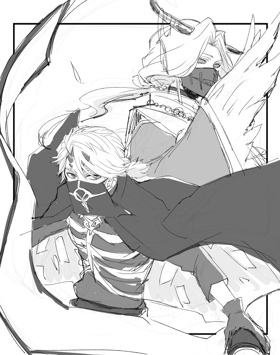 未完成だけど久しぶりに写納っぽいの描いた 