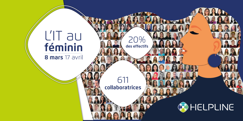 HELPLINE_Corp's tweet photo. [ 👩‍💻 #ITauFéminin ] Chez HELPLINE, nous nous mobilisons du #8mars au 17 avril pour mettre en lumière les femmes du numérique à travers les parcours et métiers de nos collaboratrices.

Découvrez le programme complet ➡ https://t.co/tQZSNnlr36
 
#womenintech #iwd2021 #JIDF https://t.co/396qVzAd1u