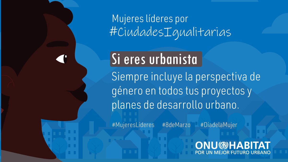 onuhabitat's tweet photo. Si eres urbanista, piensa cómo puedes contribuir con tu conocimiento para incluir la perspectiva de género en todos tus planes de desarrollo urbano. #CiudadesIgualitarias. #8M2021  #DíadelaMujer #MujeresLíderes
Conoce más en https://t.co/G983kT3HMa https://t.co/VZrBJ690np
