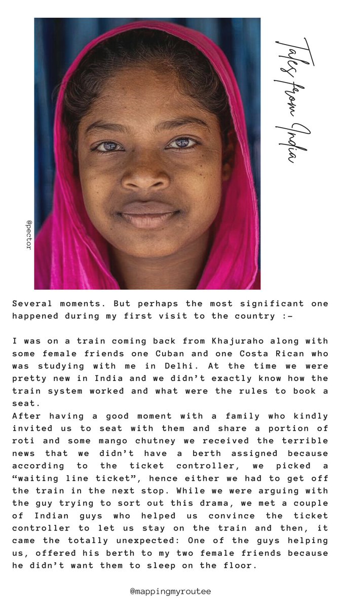 Tales from India Interview ➡
Happy #WomensDay to all the females out there. ❤
Check out the image to read the experience of Juan Carlos in India.
.
.
#mappingmyroutee #india #travel #kolkata #interview #CostaRica #traveler #womenpower #Retwett #Indian #people