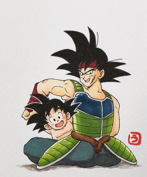 バーダックのtwitterイラスト作品