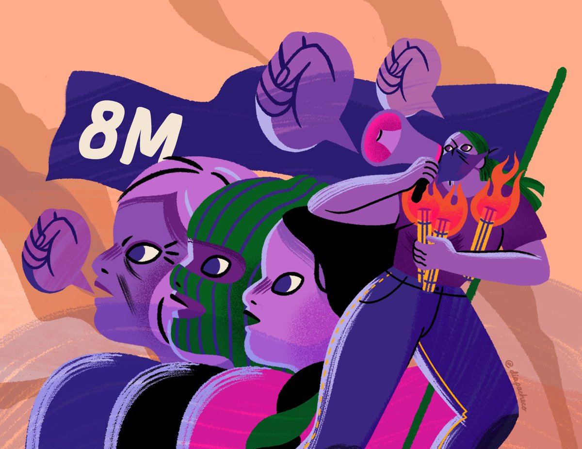 DiaPacheco_'s tweet photo. Somos la voz de las que ya no están, no dejaremos que sus fuegos se apaguen, #8M será todo el año hoy y siempre. ✊🔥💜💚💗 #8M2021 https://t.co/8fpJnHiALN