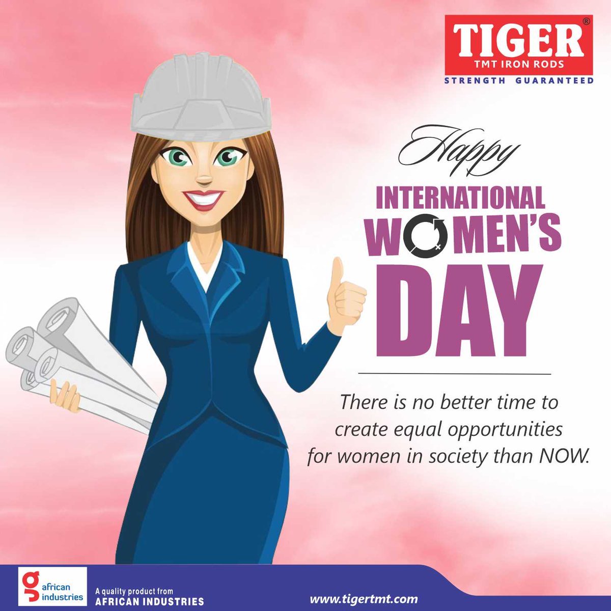 TigerTmt's tweet photo. We celebrate all women making positive impacts in the world and wish them a happy International Women's Day.
#internationalwomensday
#iwd2021
#TIGERCelebratesIWD
#TIGERTMT https://t.co/WuRDwyEUXd