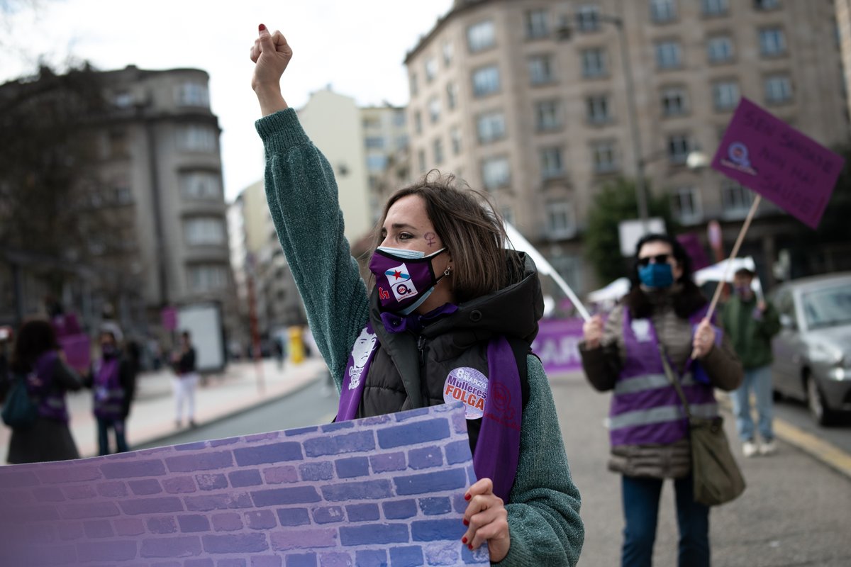 OscarPinal's tweet photo. Concentración #8M2021 organizada pola @CIGAutonomicaOU no Día internacional das mulleres traballadoras.
#FolgaFeminista #FolgaDeMulleres
Ourense, 08/03/2021. © Óscar Pinal https://t.co/BlOFWdMpbv
