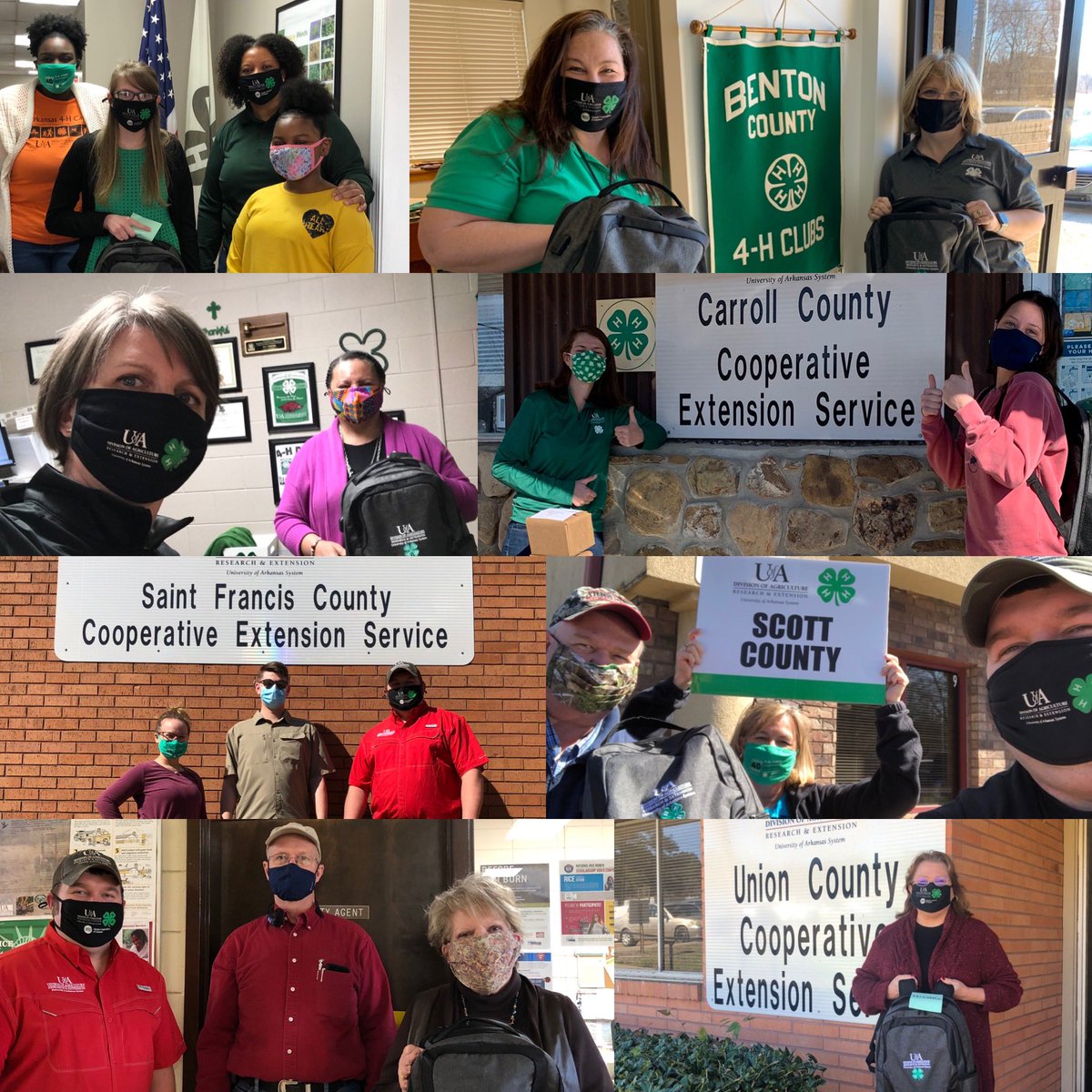 Arkansas4H's tweet photo. Here are some highlights from last week’s #CloverDrop 2.0 stops but, never fear - more #CloverDrop pictures will be coming this week from across the state!! Keep your eyes peeled for pictures from your County office 🍀📸👀 

#AR4H #ArkansasYouth #RoadtripArkansas #NaturalState https://t.co/CVofRGmG4a
