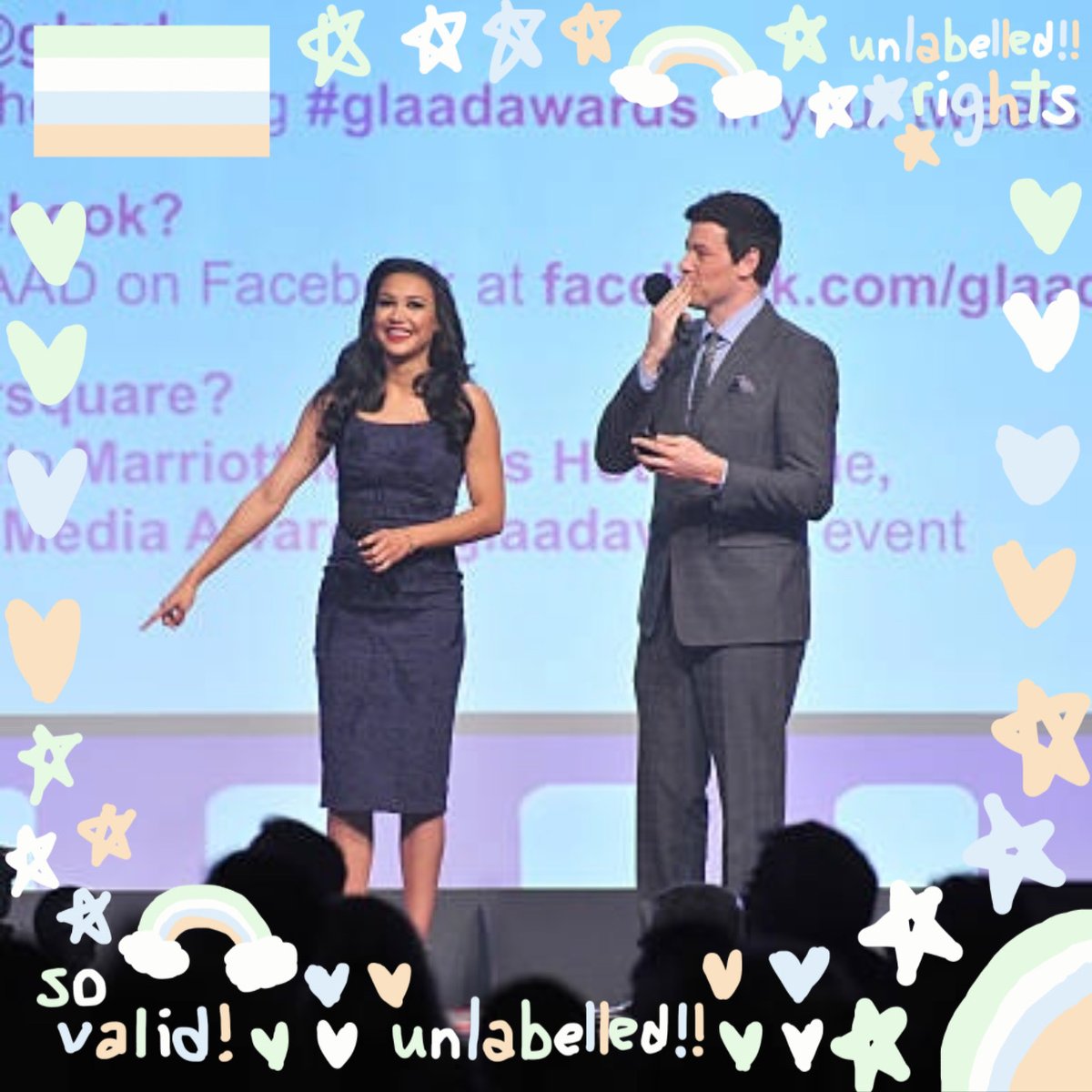 monverasafespot's tweet photo. naya and cory say unlabeled rights !! https://t.co/rn3HOjTfoZ