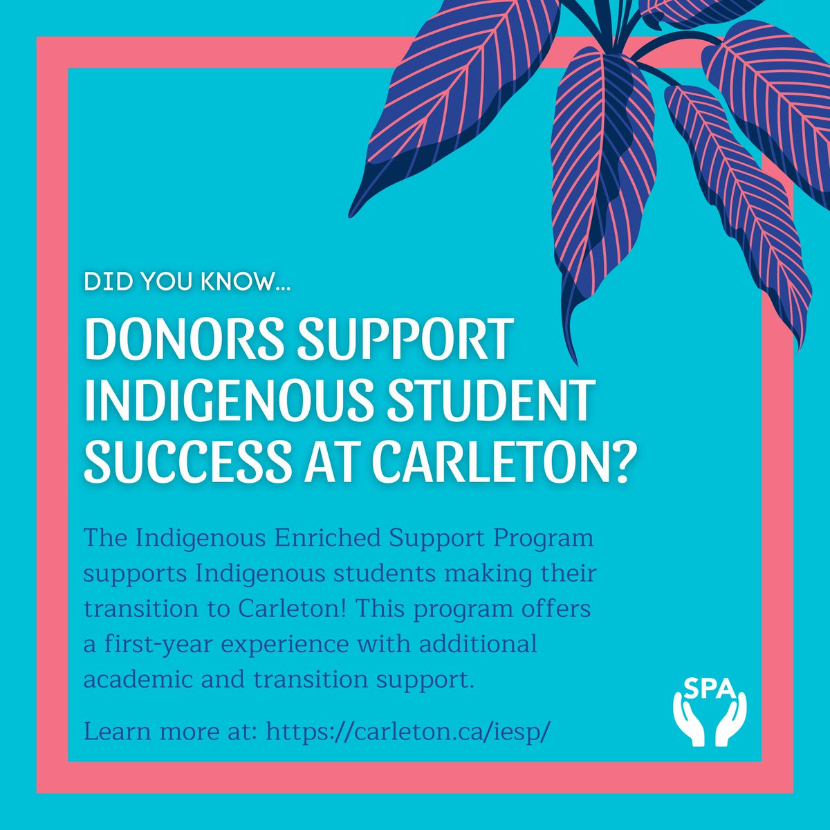 carletonspa's tweet photo. The Indigenous Enriched Support Program, or IESP supports Indigenous students making the transition to Carleton! This program offers a first-year experience with additional academic and transition support. Learn more at: https://t.co/41SwUgQGqz 
#HereForGood #CarletonU #CURavens https://t.co/UFzX4n1Ubs