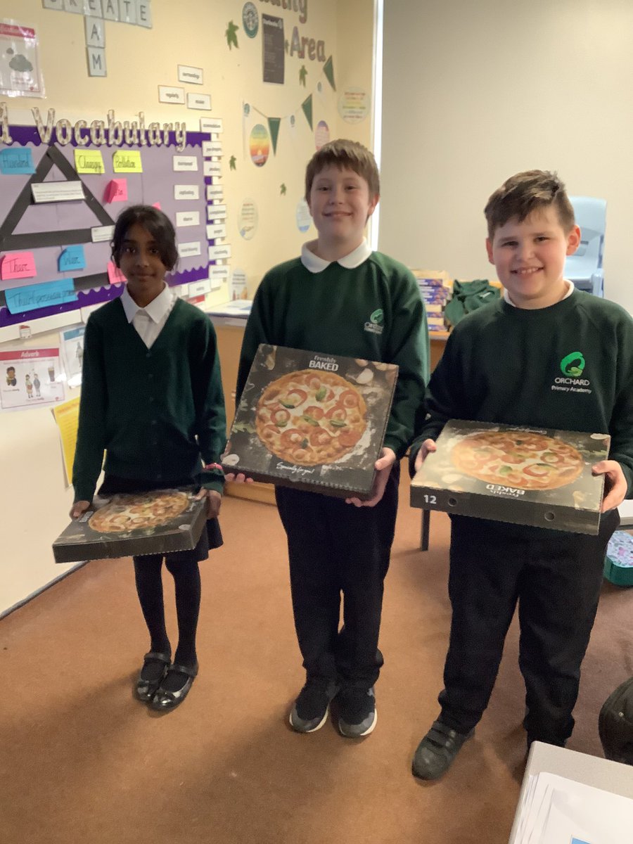 5 Sycamore 🌳 (@sorchardpa) on Twitter photo Super smiley faces! A huge well done to these three who completed all of their home learning, every day, super proud of you! Thanks to <a href="/ZucchiniBatley/">Zucchinirestaurant</a> for their DIY pizzas. I wonder if there will be any left overs?
<a href="/OrchardPrimaryA/">Orchard Primary</a> Super smiley faces! A huge well done to these three who completed all of their home learning, every day, super proud of you! Thanks to <a href="/ZucchiniBatley/">Zucchinirestaurant</a> for their DIY pizzas. I wonder if there will be any left overs?
<a href="/OrchardPrimaryA/">Orchard Primary</a>