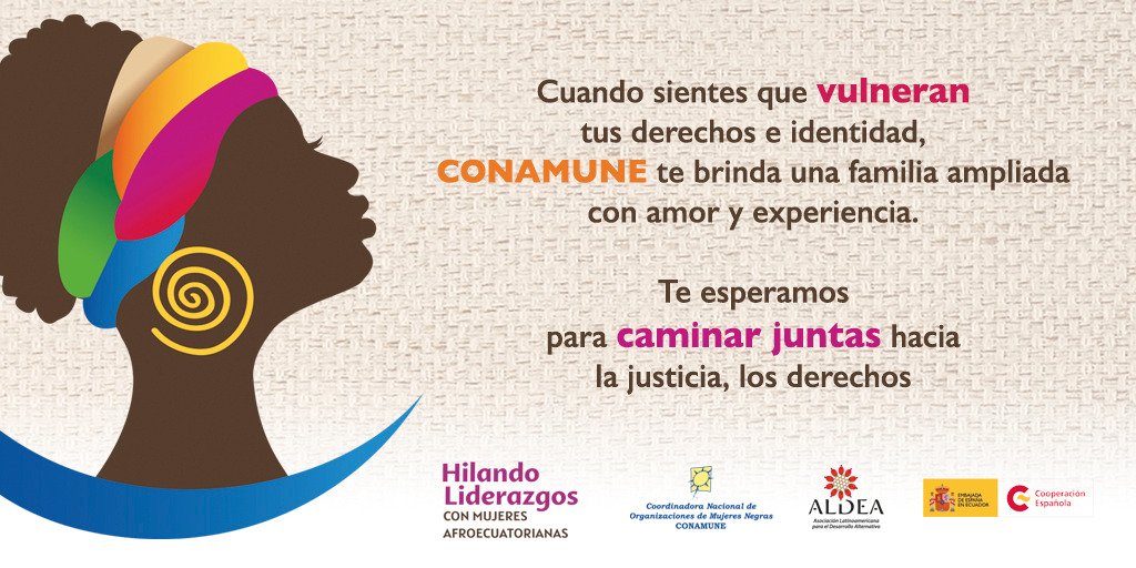 Mujeres Afro Ecuador - Conamune Nacional tweet media