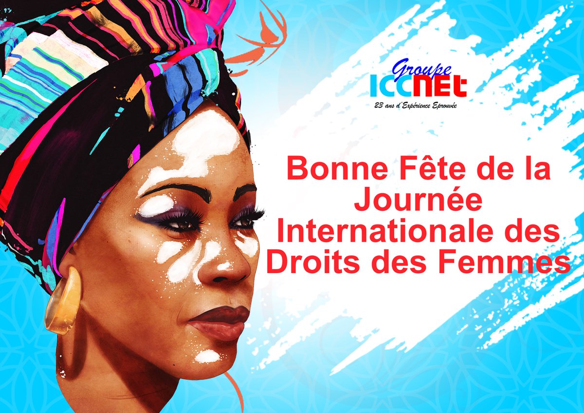 GROUPE_ICCNET's tweet photo. Vous êtes des Femmes Leaders chacune dans son domaine d'activité  ... 
Bonne Fête à vous toutes !!! 

#WomanDay
#JournéedelaFemme https://t.co/wAmqBow4Ee
