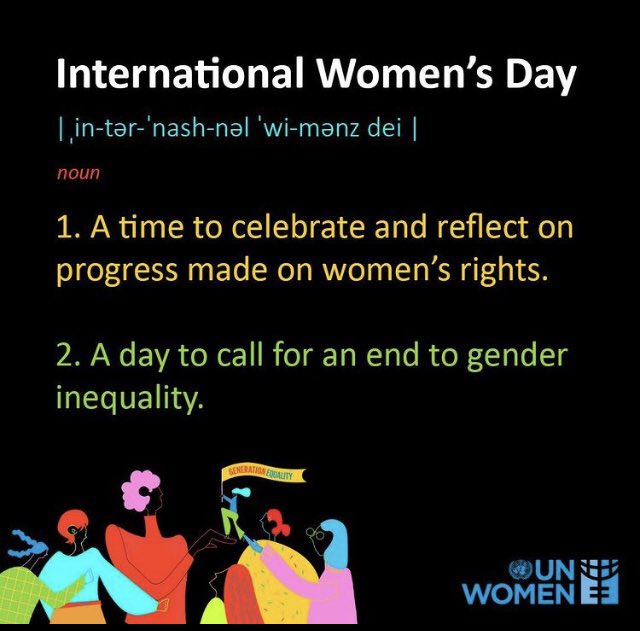 Happy International Women's Day!! 🎉 A day that recognizes women from the past and present all over the world for their challenging power, enlightening intelligence and inspiration for future generations of women 🤩 #8March <a href="/UN_Women/">UN Women</a> #IWD2021 #WomensDay #InternationalWomensDay