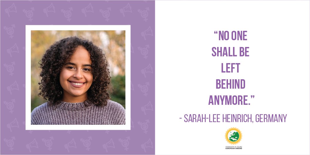 Federation Of Young European Greens Fyeg On Twitter Sarah Lee Heinrich Xsarahleee Is A Member Of The Federal Board Of The Gruene Jugend Sarah Has Been Working On Social Policy Anti Racism And Feminism
