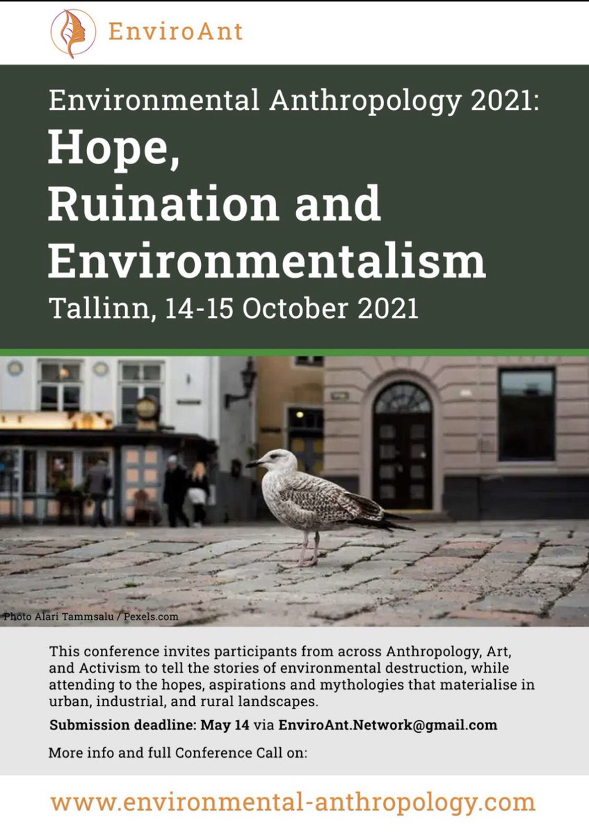 Enviro_Ant's tweet photo. For the 2nd Biannual EnviroAnt Workshop, we invite Anthropologists, Activists and Artists to tell the stories of environmental destruction, while attending to hopes, aspirations, and mythologies that materialise in landscapes. https://t.co/0G1ltf77Cl #environment #anthropology https://t.co/QjGwQjlwpD