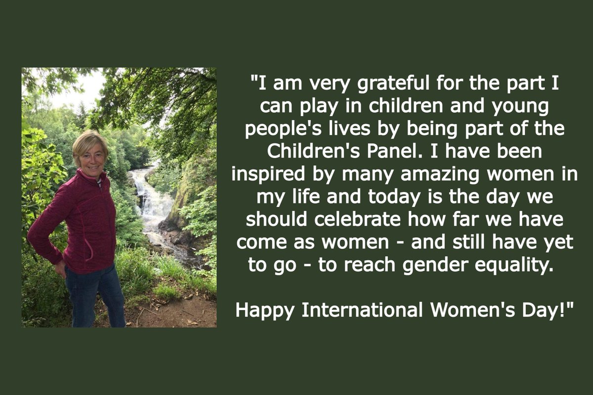Jane is one of our Panel Members. She decided to volunteer to support children to be heard and understood in the way that they deserve. Jane is one of the incredible women in our community that gives up her time to support Scotland’s children and young people! #IWD2021