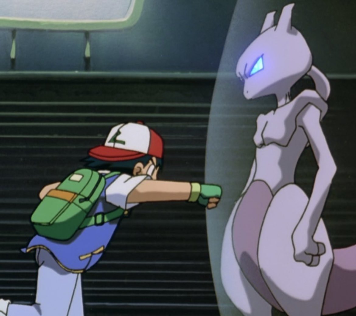 If you ever feel useless just remember Ash tried throwing hands with Mewtwo