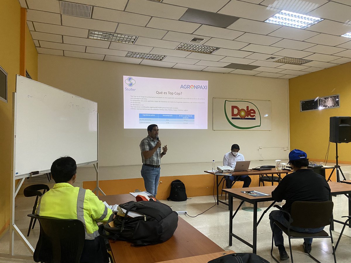 agronpaxi's tweet photo. Capacitación a DOLE zona Guayas.

Top Cop y MusaCare han sido los mejores aliados de nuestros clientes al momento de proteger sus cultivos ante ataques de Sigatoka. 

Protege tu cultivo durante la temporada de lluvia

#Banano #Dole #Agricultura #Ecuador #Sigatoka https://t.co/FGyWnlhlD1