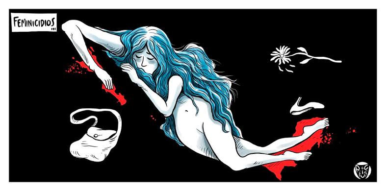 "Feminicidios" Cartón publicado hace un año en <a href="/ElFinanciero_Mx/">El Financiero</a>