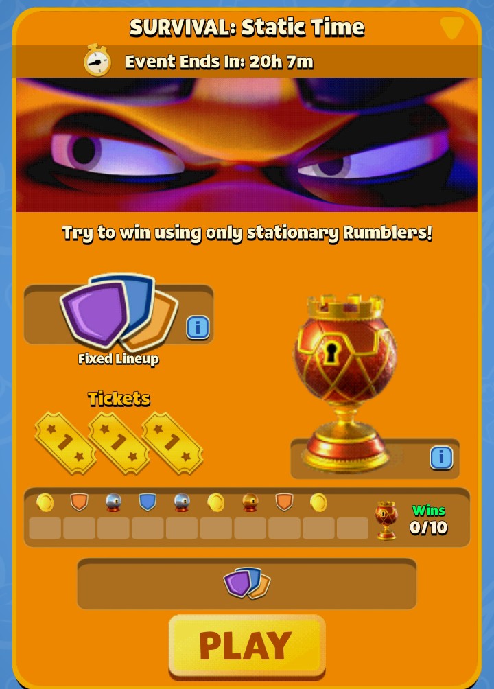 Ven y prueba ahora los 2 eventos activos, en la sección de eventos, el portero ha huido, usa tu alineación para marcar 3 goles y llevarte la victoria.
En el segundo evento recibe grandes recompensas en el camino hacia las 10 victorias (Alineación predeterminada) Lets gooo!