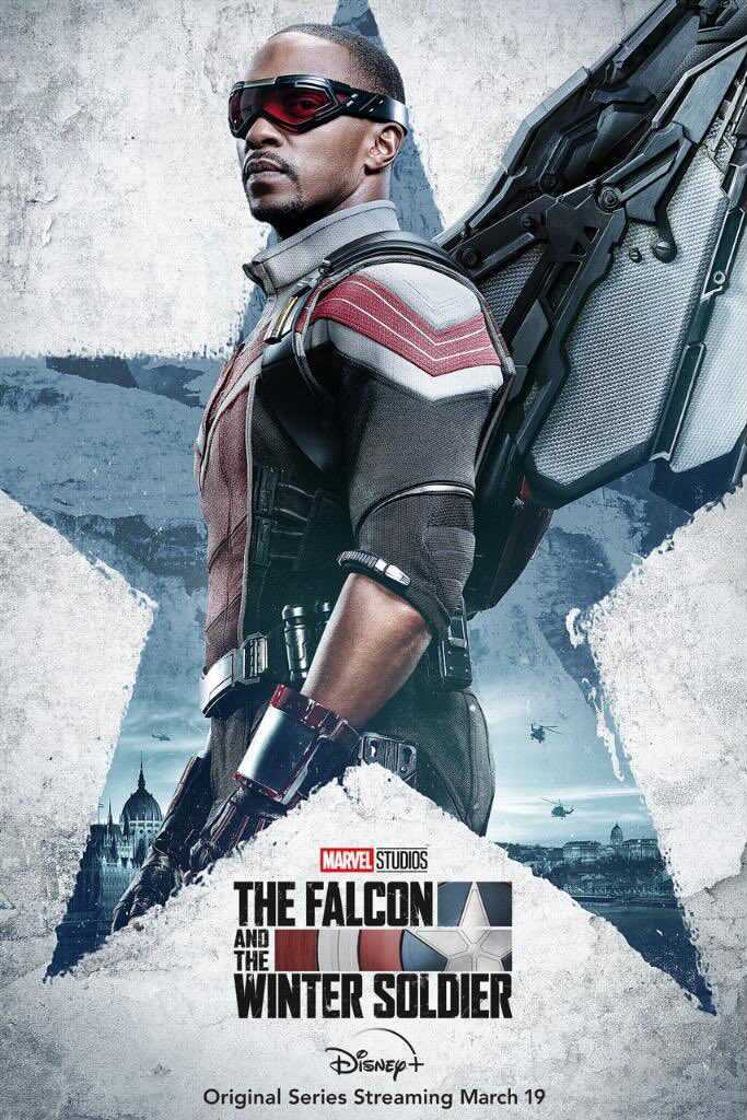 Marvel's tweet photo. Never stop fighting 💥 Marvel Studios' "The Falcon and the Winter Soldier" starts streaming March 19 on #DisneyPlus. #FalconAndWinterSoldier https://t.co/rexjI8qJaQ