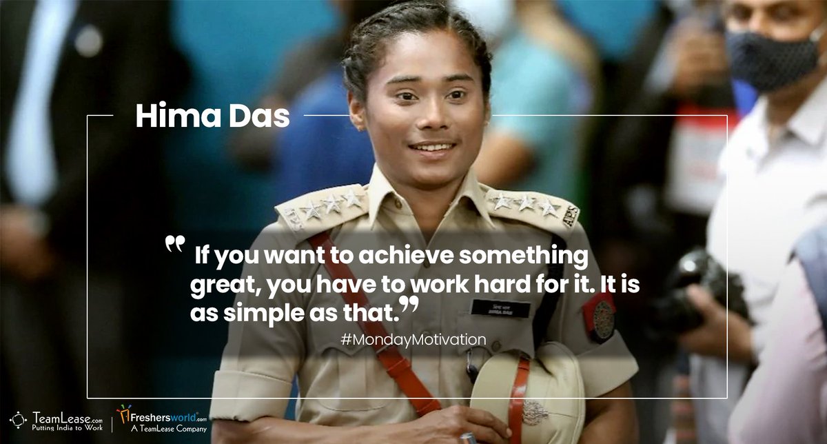 #MondayMotivation
If you want to achieve something great, you have to work hard for it. It is as simple as that.
- #HimaDas 

#MondayMorning #MondayMood #MondayThoughts #MondayWisdom #MondayVibes #happymonday  #WorkHard #keepitsimple  
#DhingExpress #400m #Champion #womensday