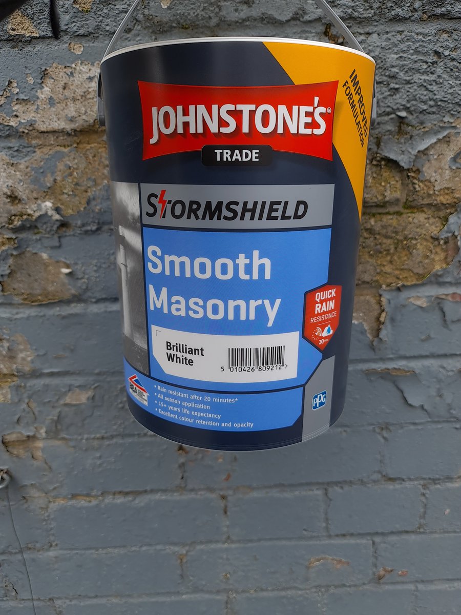 Does your masonry look like this? Stabilise and top coat it with johbstones Stormshield range!
.
.
.
Prep is always key, however we did see people coating this with interior floor paint on to bare render....hence why  its all peeled if 6 months down the line!