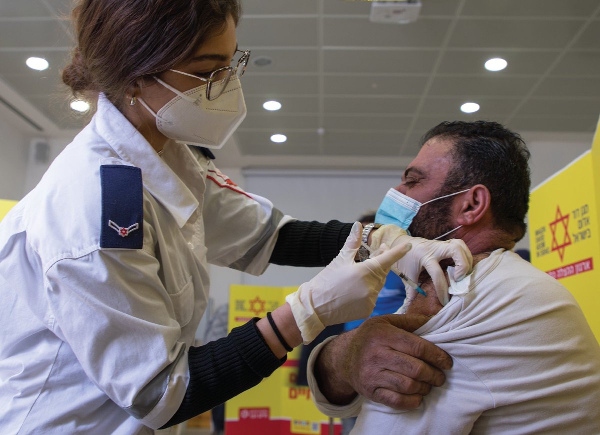 إسرائيل تغرد : بدأت اليوم طواقم طبية إسرائيلية بتطعيم 100،000 عامل فلسطيني يعملون في إسرائيل ضد فيروس كورونا
@Cogat...
