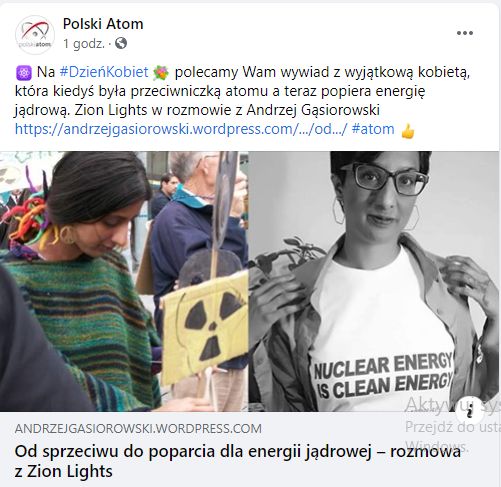 Ewa_Dryjanska's tweet photo. Krokodyle łzy #MinisterstwoKlimatu i #FOTA4Climate nad #klimat: w ramach promocji atomu opublikowało wywiad prezesa FOTA z #ZionLights - byłą aktywistką #ExtinctionRebellion, która zmieniła zdanie co do #atom i teraz pracuje dla denialisty klim. #MichaelShellenberger. @XRPolska https://t.co/KoVZsNQUVX