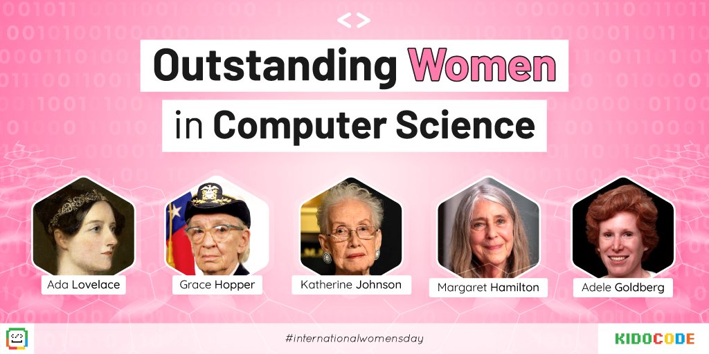 kidocode's tweet image. We are celebrating the amazing contributions of the women of the world this #InternationalWomensDay. These women in Computer Science changed history and helped shaped the world we are living in today.
Cheers to all women all over the world!
#womanempowerment #womenintech