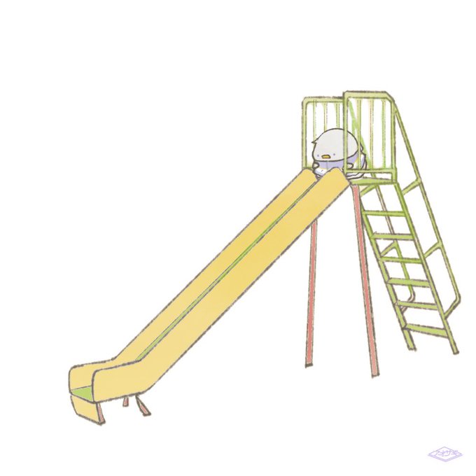 滑り台のtwitterイラスト検索結果