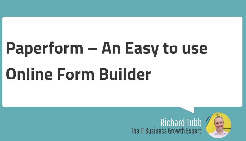 tubblog's tweet image. Paperform is a web platform that provides an online form builder.

Read why @PaperformCo is so easy to use in my article here 👉🏼
tubb.co/2Cou9Gq

#TimeSaver #Forms #OnlineFormBuilder