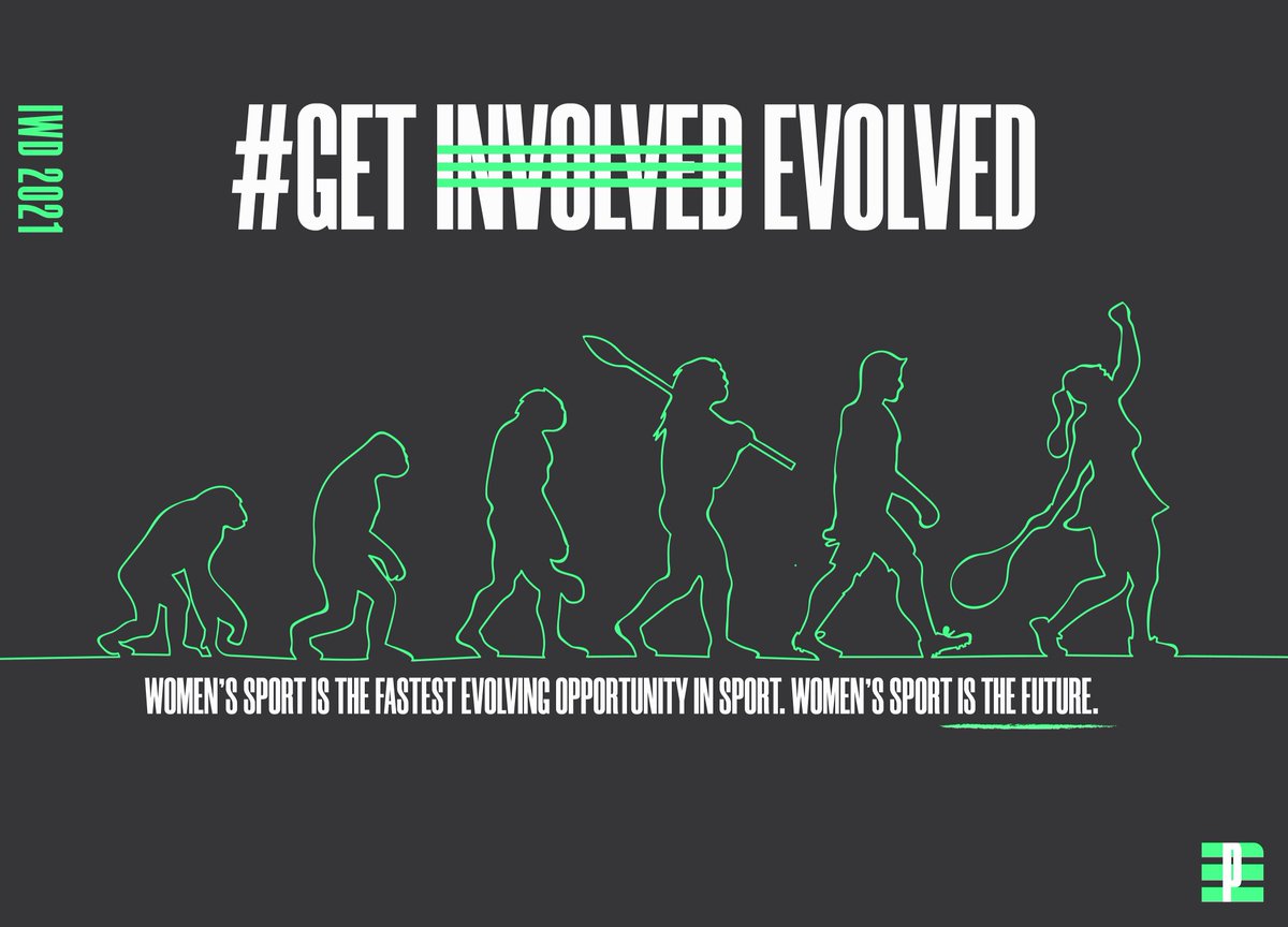 Get Evolved ♻️ Women’s sport is the fastest evolving opportunity in sport. Are you in? #IWD #FUTURE #GETEVOLVED @PerceptionAgenc