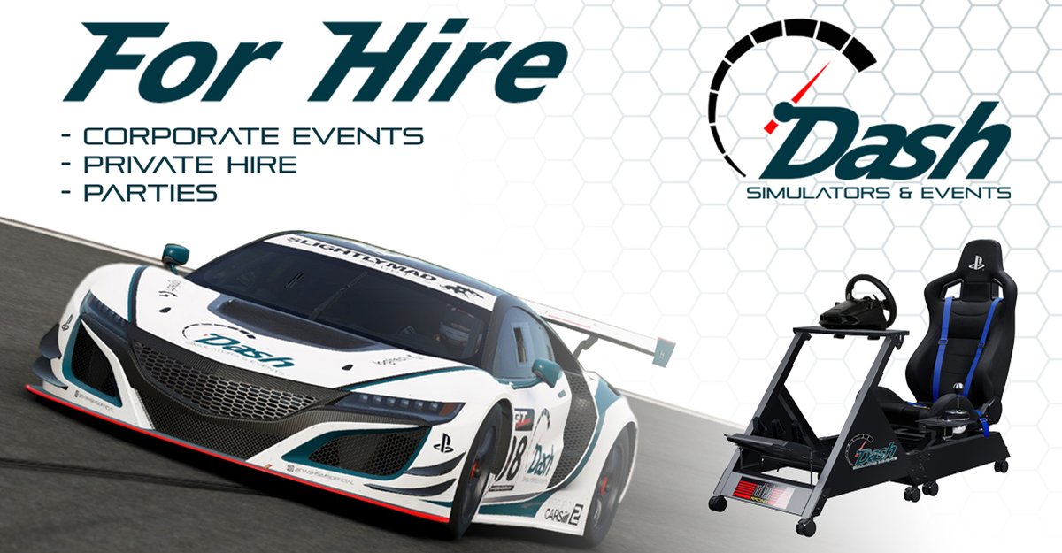 Dash_Sims's tweet photo. We are excited to announce that we are open for bookings.
•
Contact us via Facebook, Instagram or WhatsApp to book for your next event!
•
#simracing #racing #motorsports #gaming #esports #Simulator #forhire #openforbusiness #event #eventhire #ContactUs #booknow #videogames #car https://t.co/38pDQQvCmc