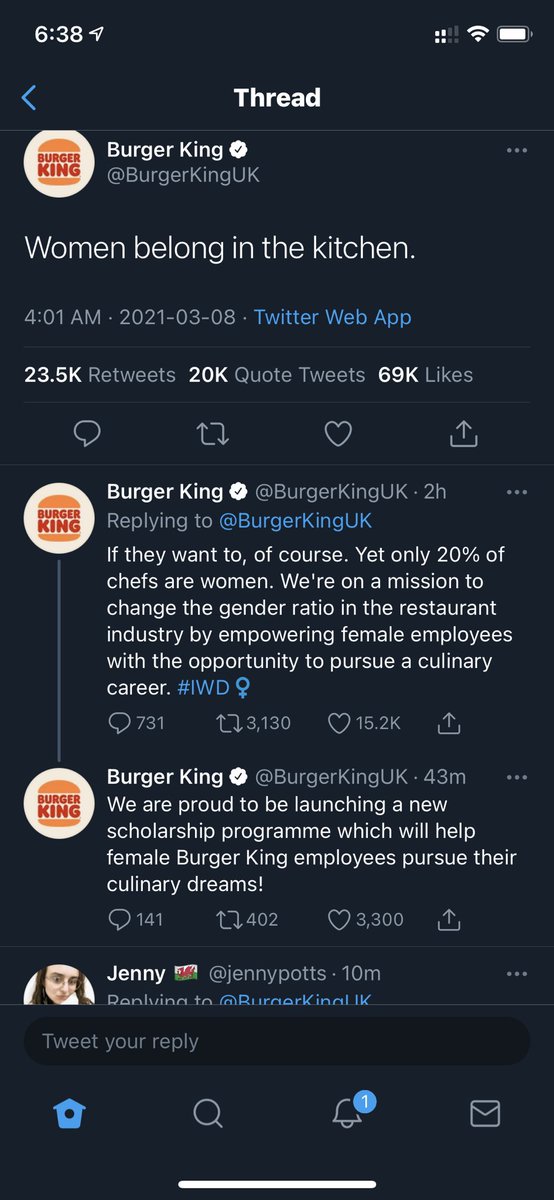 Patpicos's tweet photo. @jennypotts @BurgerKingUK Quite the flop at attempting to go viral. https://t.co/9nsqAozaUm
