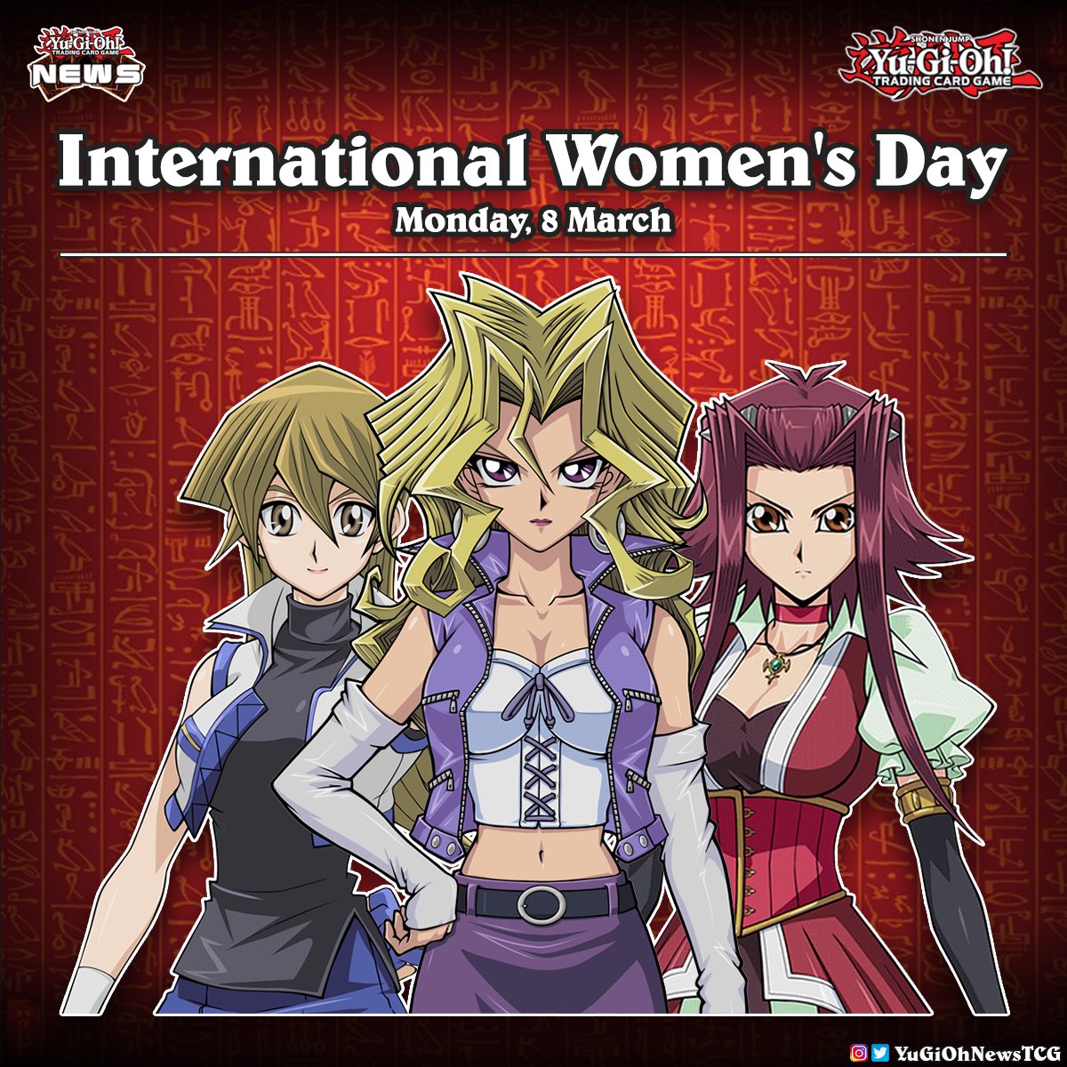 Describir Estimado occidental YuGiOh News on Twitter: "❰𝗜𝗪𝗗2021❱ I wish for change and hopefully in  the next generation of YuGiOh anime we will see a main woman protagonist  🙏🏼 Here's to strong women. May we