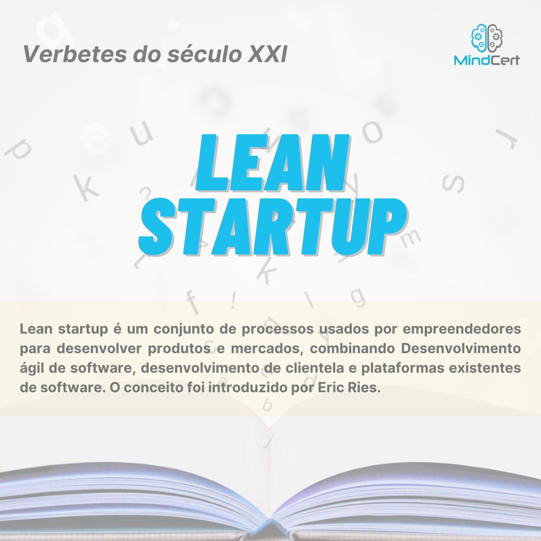 mindcertedu's tweet photo. Lean startup é um conjunto de processos usados por empreendedores para desenvolver produtos e mercados, combinando Desenvolvimento ágil de software, desenvolvimento de clientela e plataformas existentes de software.

#dicasdelivro #livros #literatura #lean #leanstartup #startup https://t.co/h8GDp76iHr