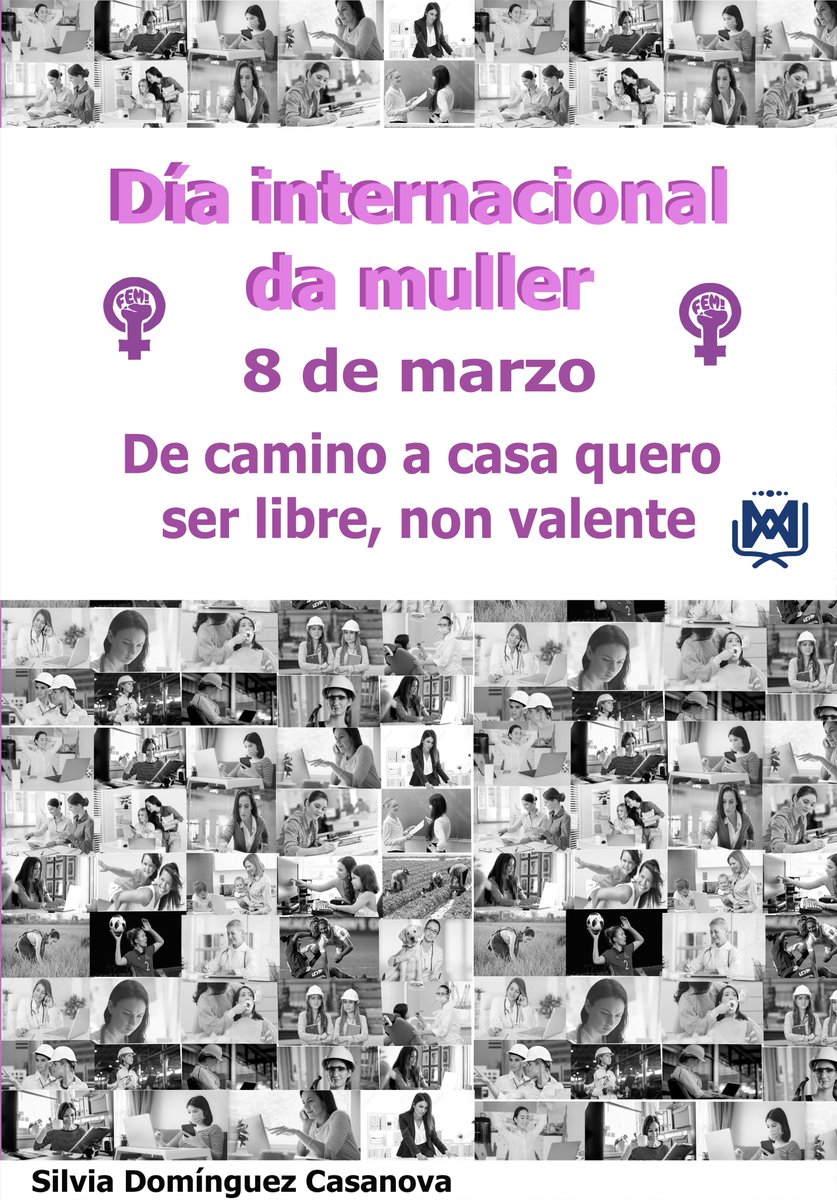 Que vos parecen os carteis de Uxía e Silvia de 4º de ESO para conmemorar este #DiaInternacionalDaMuller  #DiaInternacionalDeLaMujer ?
