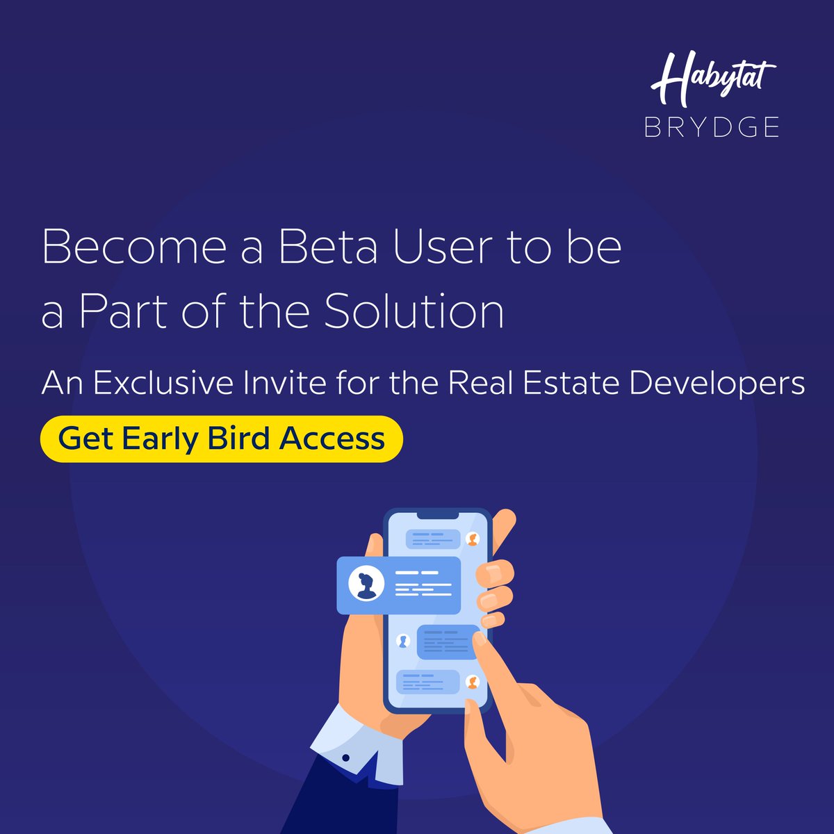HabytatRE's tweet photo. An exclusive invite for all the #realestate developers to help us change the face of #realestateecosystem. Calling out #betatesters for #Habytat Brydge.

Check out the Beta Program link in the first comment.

#Habytat #Realestateproblems #HabytatBrydge #RealEstateEcosystem https://t.co/KJU0ueDVap