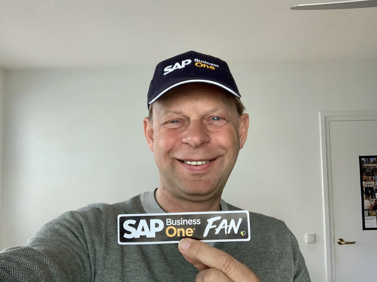 Just got my #sapbusinessone fan sticker!!