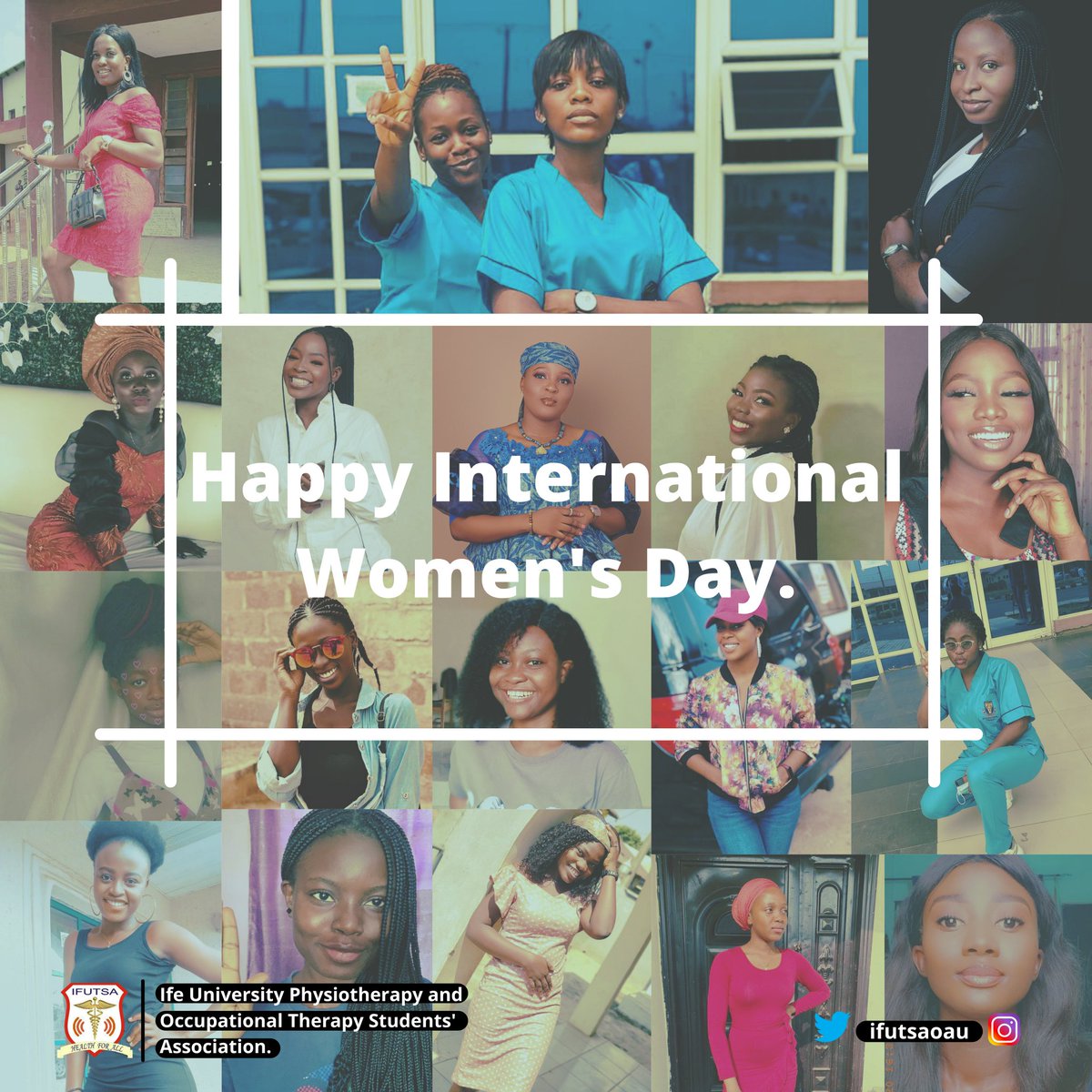 ifutsaoau's tweet photo. To every woman out there, especially the female PT & OT Students in OAU,
IFUTSA would love to remind you that you are capable of so much greatness, more than you can imagine. We love you and believe so much in you.
Happy International Women's Day. โค
#ifutsaoau #IWD2021 https://t.co/1qmGhFfgo8