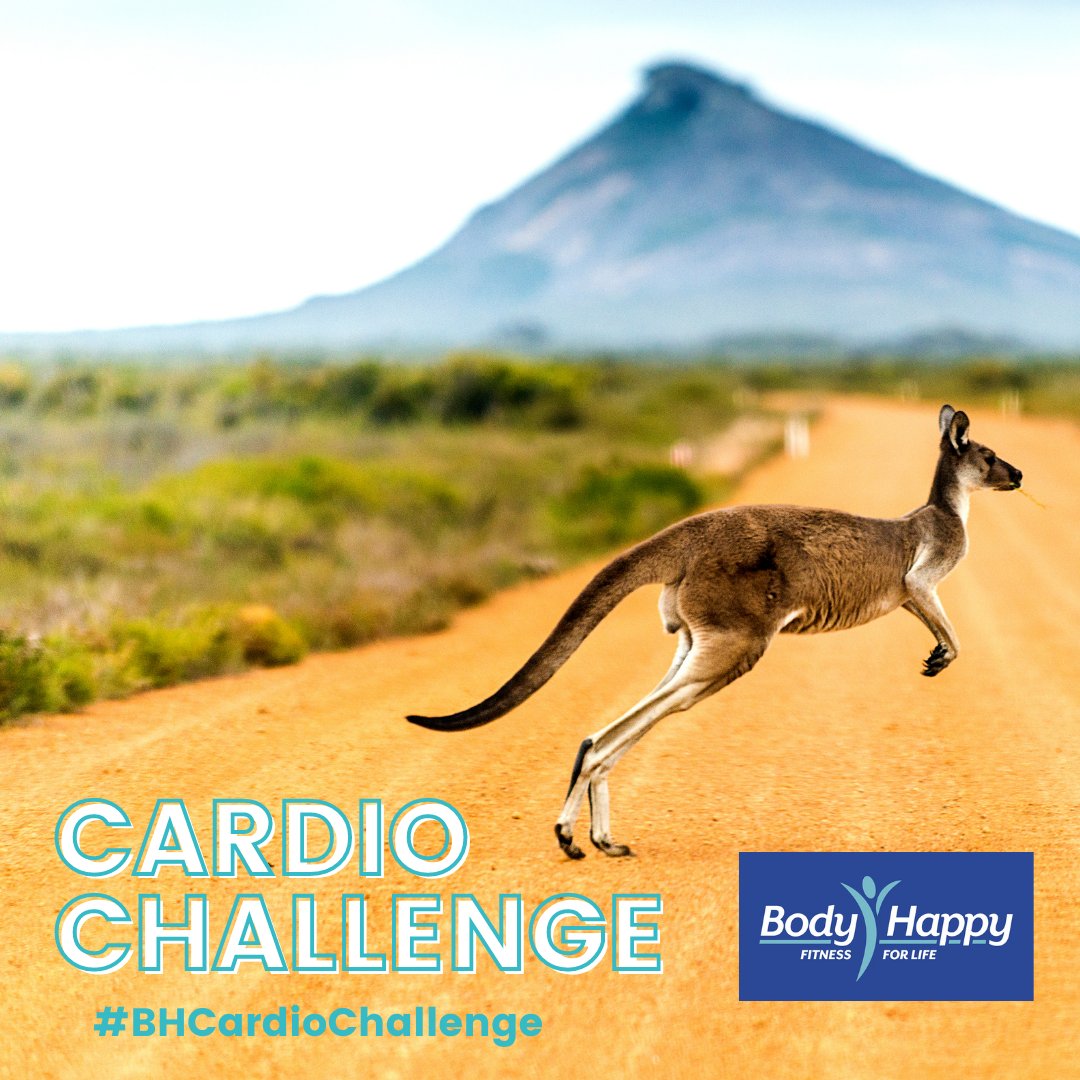 Hop your way into the week and rack up some points for our Cardio Challenge! 

Did you know "Thanks to their large feet and powerful hind legs, kangaroos can travel more than 56km/h and leap more than 9m in a single bound" - (bit.ly/3kx0Zqr)

#BHCardioChallenge